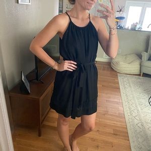 Francesca’s Black Tie Waist Dress